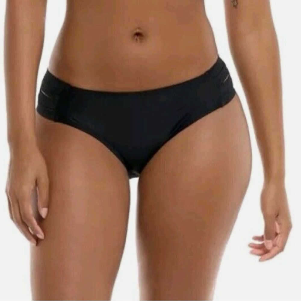Body Glove Women Smoothies Nuevo Contempo Solid Full Coverage Bikini Bottom Sz M